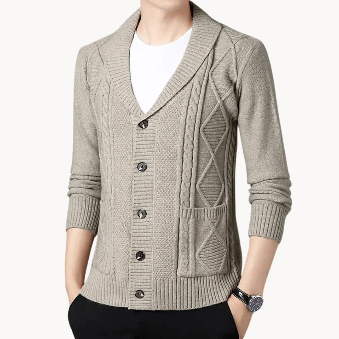 Women's Knitted Cardigan - Versatile Mid-Gauge Knit