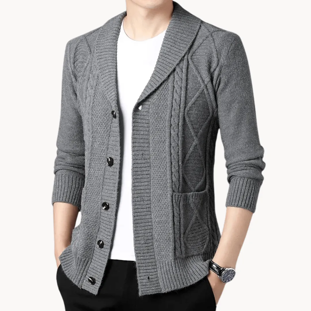 Women's Knitted Cardigan - Versatile Mid-Gauge Knit