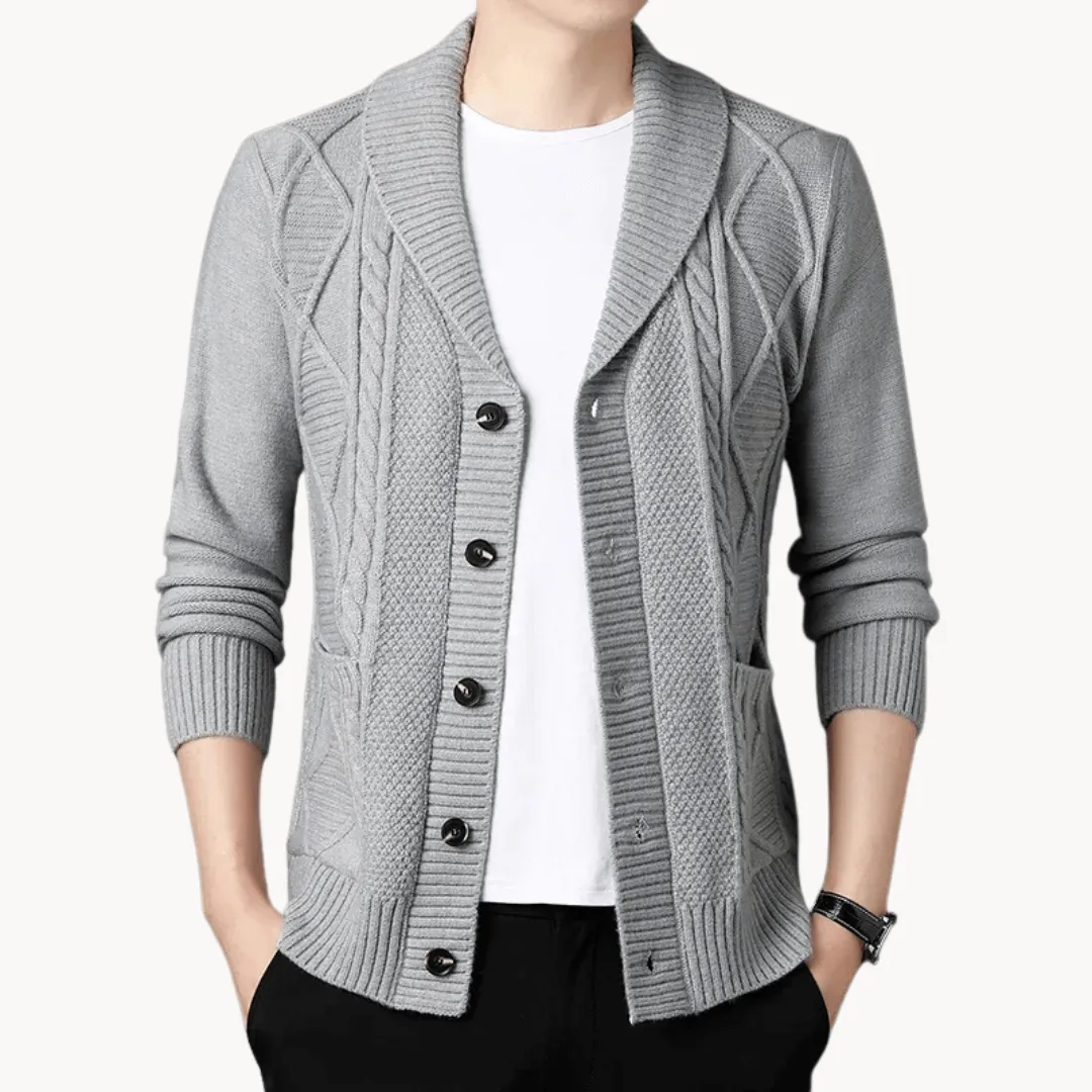 Women's Knitted Cardigan - Versatile Mid-Gauge Knit