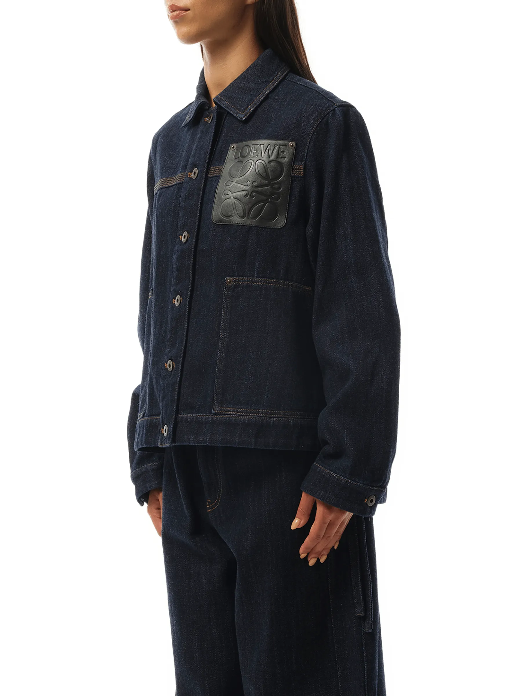 Workwear Jacket in Indigo Blue