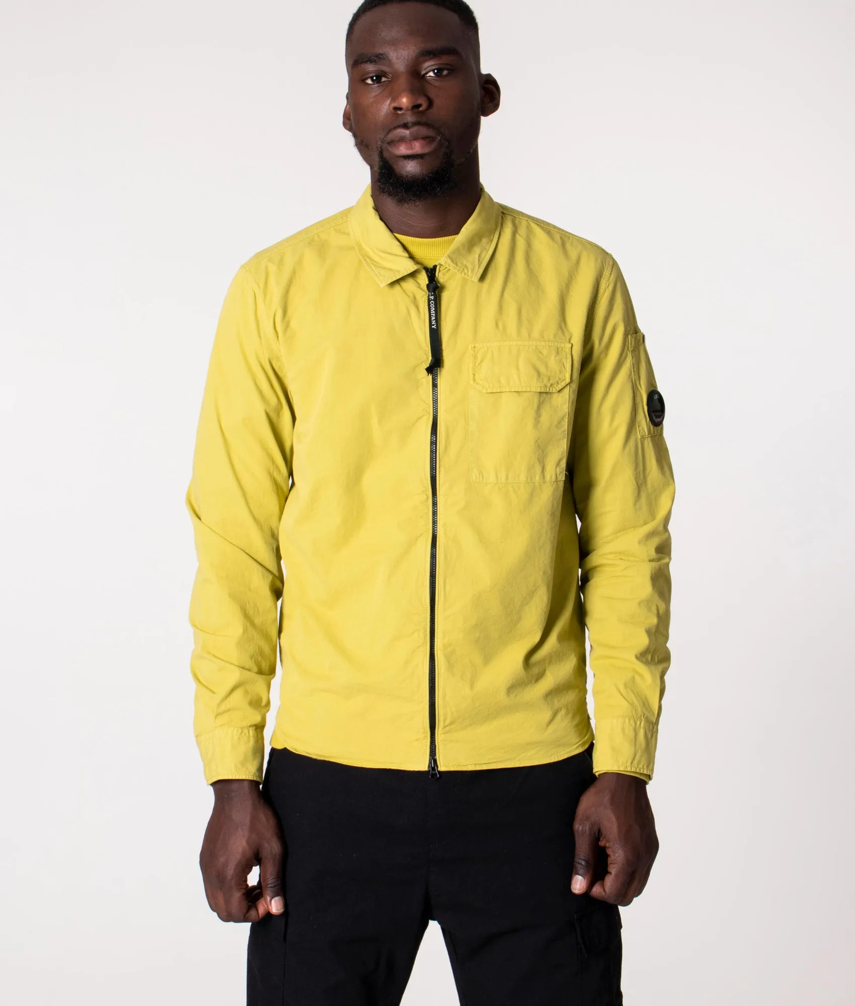 Zip Through Gabardine Overshirt